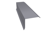 Планка торцевая 80х100 Grand Line 0,45 Drap RAL 7004 сигнальный серый (2м)