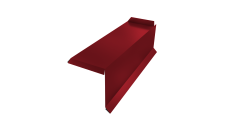 Планка торцевая сегментная 30мм Правая 0,45 PE с пленкой RAL 3003 рубиново-красный