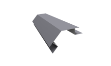 Планка угла внешнего сложного 135 градусов Блок-Хаус new Grand Line 0,45 Drap RAL 7004 сигнальный серый (2м)