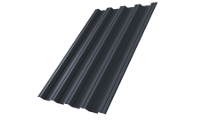 Профнастил НС44R Grand Line 0,7 PE RAL 7024 мокрый асфальт