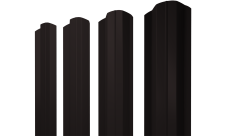 Штакетник М-образный B фигурный Grand Line 0,45 Drap TX RAL 9005 черный