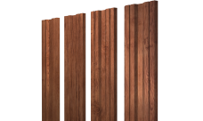 Штакетник Twin с прямым резом 0,45 Print Premium Rowan Wood Intense FTC