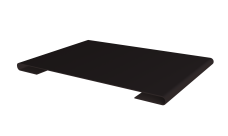 Планка стыковочная 0,45 Drap-double TX RAL 9005 черный (3м)