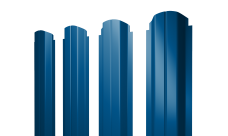 Штакетник П-образный A фигурный 0,45 PE lite RAL 5005 сигнальный синий