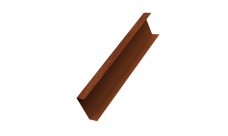 Декоративная накладка на столб универсальная 62х55 для забора жалюзи 0,45 Print Elite Rowan TwinColor (1,8м)