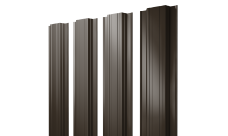 Штакетник Прямоугольный с прямым резом Grand Line 0,5 Atlas X RR 32 темно-коричневый