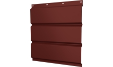 Софит металлический Классик v01 Grand Line без перфорации 0,45 PE с пленкой RAL 3009 оксидно-красный