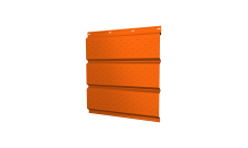 Софит металлический Grand Line полная перфорация 0,45 PE с пленкой RAL 2004 оранжевый