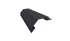 Угол внешний сложный 75х75 135 градусов Grand Line 0,45 PE-Double с пленкой RAL 7024 мокрый асфальт (2м)