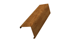 Декоративная накладка на столб универсальная угловая 60х60 для забора жалюзи 0,45 Print-double Elite Golden Wood (3м)