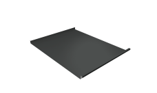 Фальц двойной стоячий Grand Line 0,5 Satin Matt TX с пленкой на замках RAL 7016 антрацитово-серый