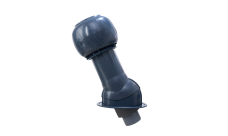 Комплект канализационный Gervent Statik для кровли фальцевой и гибкой черепицы изолированный 110/160мм серый графит