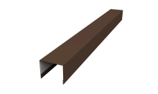 Крышка для забора жалюзи Palermo Grand Line 0,5 PurLite Matt RAL 8017 шоколад (2м)