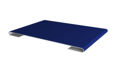 Планка стыковочная 0,45 PE с пленкой RAL 5002 ультрамариново-синий (2м)