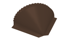 Заглушка малая конусная Grand Line 0,5 Satin Matt RAL 8017 шоколад
