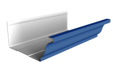 Желоб прямоугольный Vortex Project 210 мм 3м RAL 5005 сигнальный синий