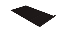 Элемент обхода Кликфальц Pro правый 0,5 PurPro Matt 275 RAL 9005 черный