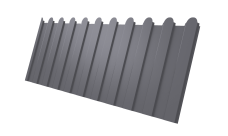 Профнастил С8A v01 фигурный Grand Line 0,5 Satin RAL 7004 сигнальный серый