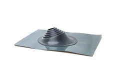 Проходной элемент (мастер флеш) угловой №1 (75-200мм) +185 EPDM (металлический окрашенный фланец) серый