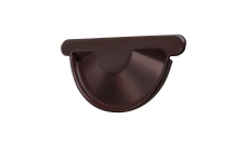 Заглушка торцевая универсальная Grand Line PE 125 мм RAL 8017 шоколад