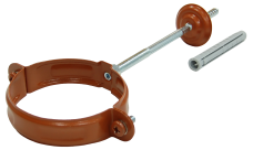 Хомут трубы GL PU 90 мм RAL 8004 терракота