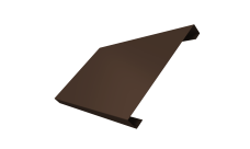 Ламель лицевая 200 забора жалюзи Техас Grand Line 0,5 Velur RAL 8017 шоколад