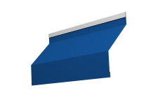 Ламель забора жалюзи Milan new 0,5 Satin RAL 5005 сигнальный синий