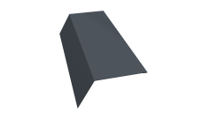 Планка карнизная 120х80 Grand Line 0,5 PurLite матовый RAL 7024 мокрый асфальт (2м)