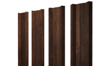Штакетник М-образный A с прямым резом 0,45 Print Premium Cherry Wood Dark FTC