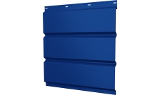 Софит металлический Классик v01 Grand Line без перфорации 0,45 PE с пленкой RAL 5005 сигнальный синий