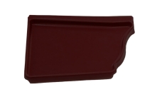 Заглушка левая Vortex Matt 127мм RAL 8017