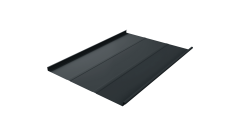 Фальц двойной стоячий Line Grand Line 0,5 Satin с пленкой на замках RAL 7016 антрацитово-серый