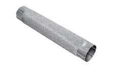 Труба круглая соединительная Grand Line ZN 100мм 1м Zn цинк