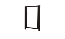 Калитка Жалюзи 2,0х1 RAL 9005 без заполнения