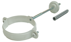 Хомут трубы GL PU 90 мм RAL 9003 сигнальный белый