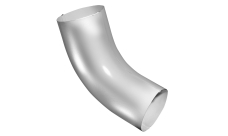 Колено 60 град GL PU 90 мм RAL 9003 сигнальный белый