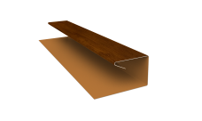 Планка П-образная завершающая сложная Корабельная Доска Grand Line 0,45 Print Premium Golden Wood Intense FTC (2м)