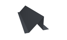 Планка снегозадержания 0,5 Atlas X с пленкой RAL 7024 мокрый асфальт (2м)