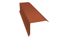 Планка торцевая 80х100 0,45 Drap ST RAL 8004 терракота (2м)