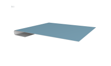 Планка завершающая Grand Line 0,45 Drap TX RAL 5024 пастельно-синий (2м)