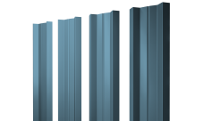 Штакетник М-образный A с прямым резом 0,45 Drap TX RAL 5024 пастельно-синий