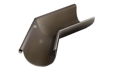 Угол желоба внешний GL PU 135 гр 125 мм RR 32 темно-коричневый
