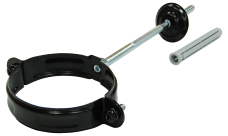 Хомут трубы GL PU 90 мм RAL 9005 черный