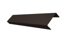 Ламель лицевая 50 забора жалюзи Texas Grand Line 0,45 PE-Double RR 32 темно-коричневый