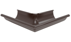 Угол желоба внешний 90 гр 150 мм матовый RAL 8017