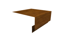 Планка околооконная сложная Блок-Хаус новый 200х75х27 Grand Line 0,45 Принт Элит двухсторонний Золотой дуб (3м)