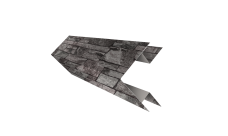 Планка угла внешнего сложного Экобрус Grand Line 0,45 Print Elite с пленкой Fine Stone TwinColor (3м)