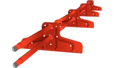 Снегозадержатель Стандарт Т4 d 25 RAL 3020 (3м)