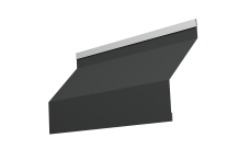 Ламель забора жалюзи Milan 0,5 Satin RAL 7016 антрацитово-серый