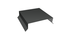 Парапетная крышка прямая 150мм Grand Line 0,5 Satin Matt TX RAL 7016 антрацитово-серый (2,5м)